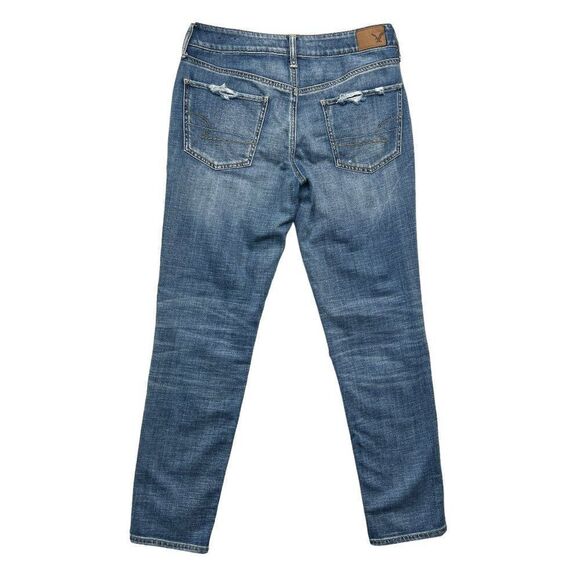 American Eagle Women's Distressed Button Fly Tom Girl Jeans - Picture 6 of 11